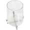 16" Clear Glass & Stainless Steel Hurricane Candle Holder